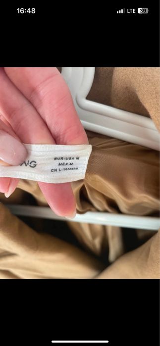 Marynarka wełna 80% mango oversize classy