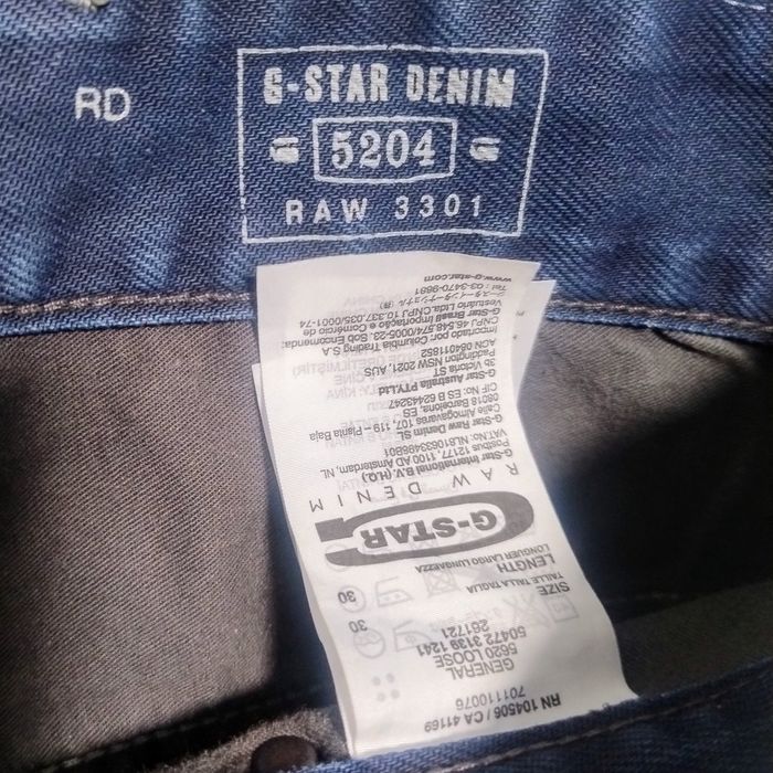 Джинси G-Star Raw 3301 чоловічі 30/30 стан ідеал
