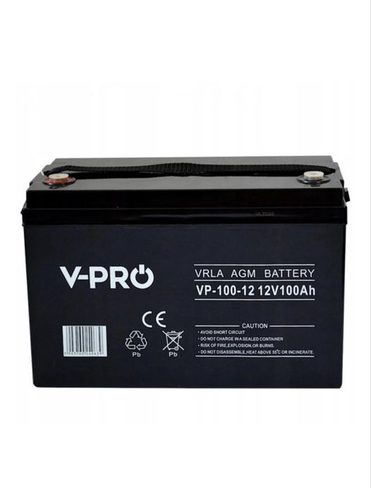 В наявності: акумулятор V-PRO 100ah гель volt polska