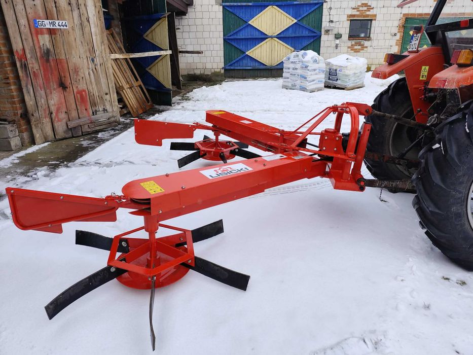 wygarniacz gałęzi na tył wymiatarka dwuwirnikowa