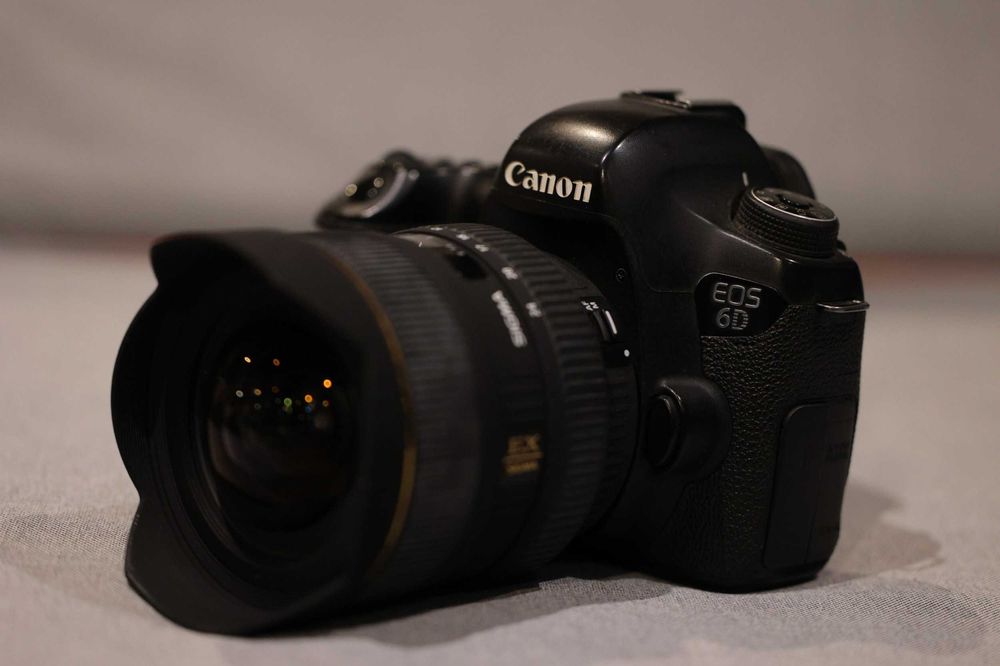 Câmara Canon DSLR 6D + Sigma 12-24mm f/4.5-5.6 EX DG HSM
