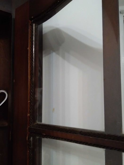 Szafka narożna, witryna drewno