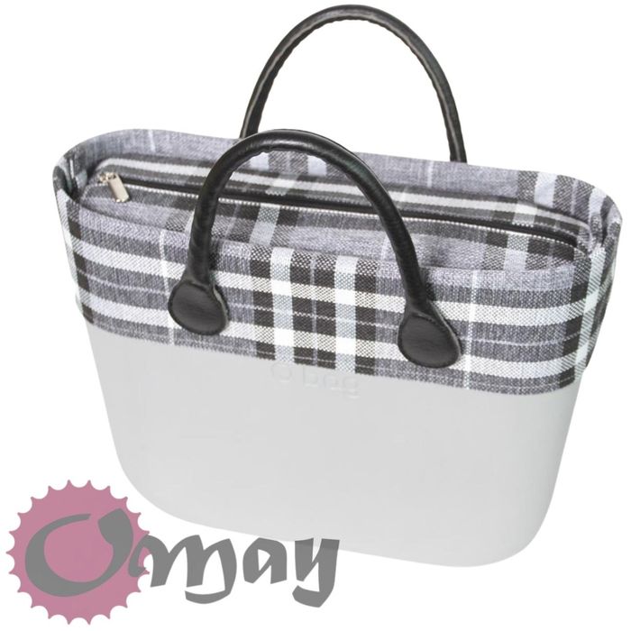 organizer OBAG STANDARD +OPASKA krata struktura czarno-szara OMAY