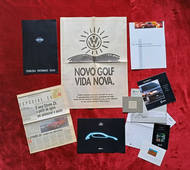 Publicidades automóvel dos anos 90