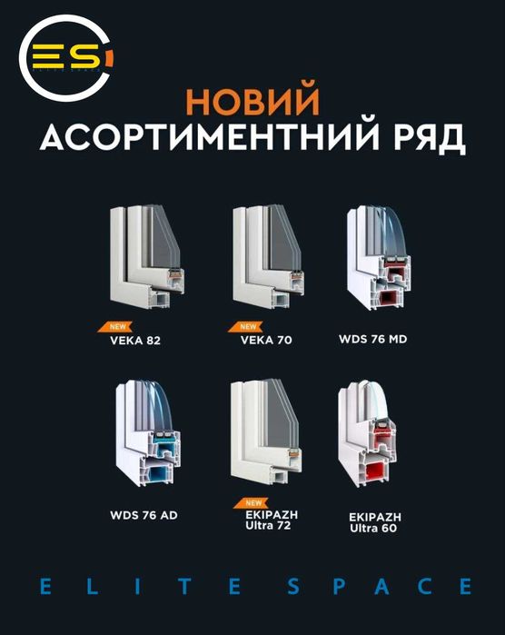 WDS за 4 ДНІ, EKIPAZH, VEKA, Вікно, Металопластикові вікна, Виноси