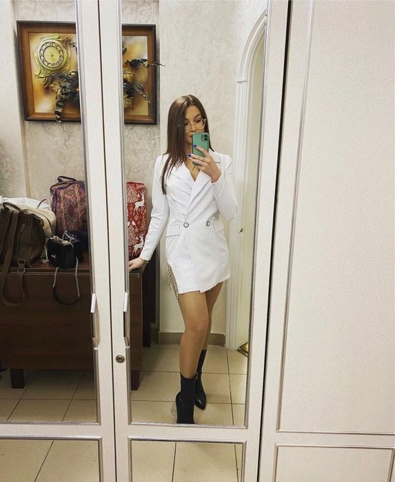 Святкова сукня піджак з бахромою