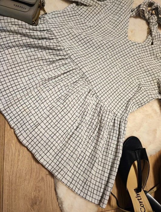F&F! Świetna koszula damska w kratę S oversize modna