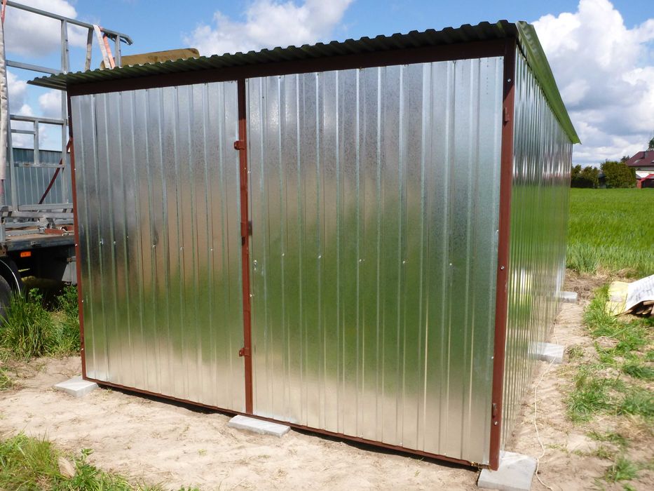 Garaż Blaszany WZMOCNIONY Blaszak na budowę Brama Garaż na wymiar !!!