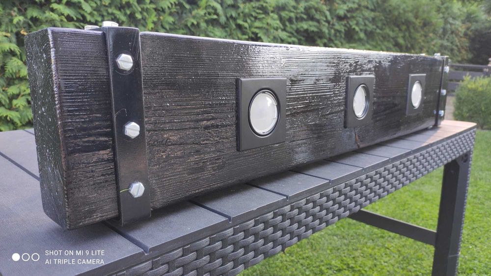 Nowa wisząca lampa drewniana – ręcznie robiona