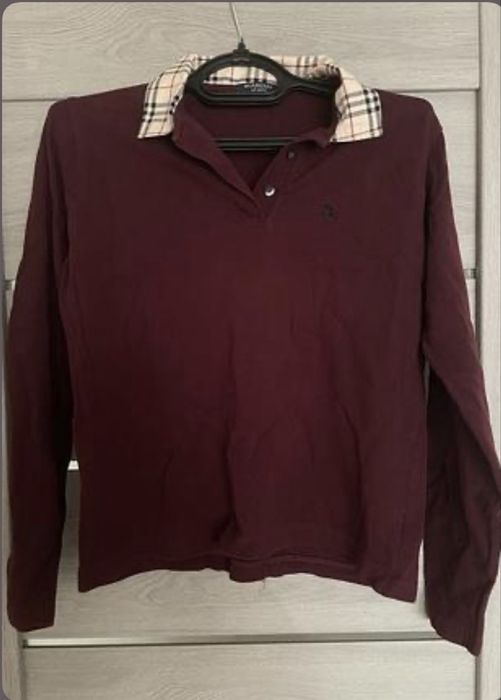 бордовое поло/рубашка Burbbery TS0084