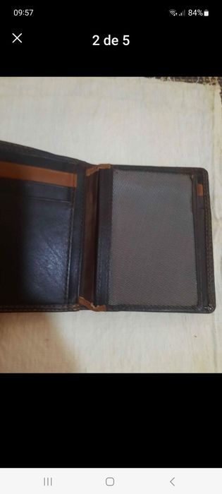 Carteira em pele jaguar igual a nova