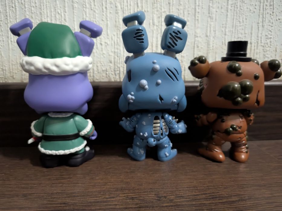 Фігурки Funko Pop FNAF: Twisted Freddy, Twisted Bonnie & Elf Bonnie