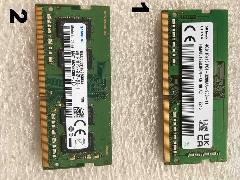 Оперативная память SoDimm DDR4, DDR3, DDR 4 Gb, 2 Gb,1Gb для ноутбука,
