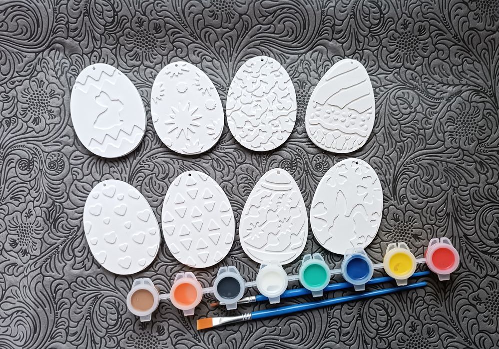 Гіпсові фігурки размальовкі  яйця