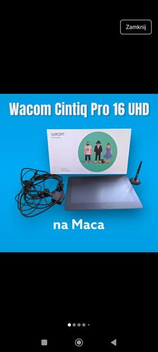 Tablet graficzny Wacom Cintiq Pro 16 bdb stan