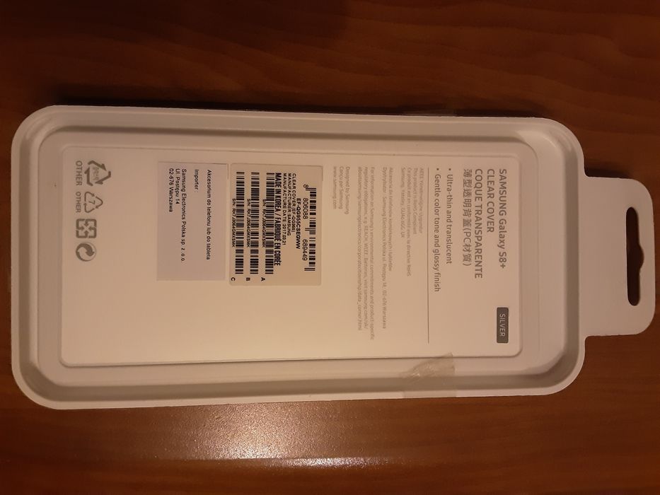 Nowa Obudowa twarda Samsung S8+ przezroczyste oryginalne etui