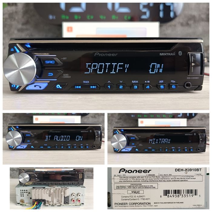 Pioneer Deh-x/Bluetooth audio system