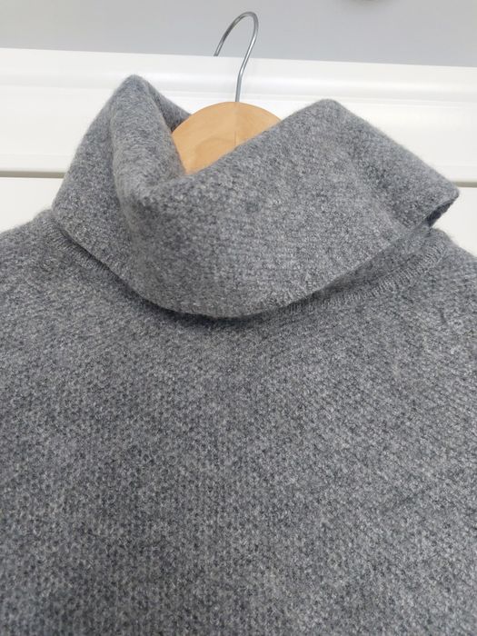 Miękki ciepły szary golf S