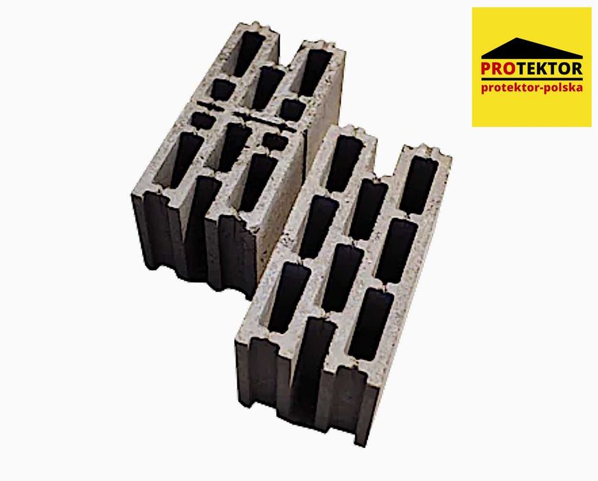 pustak ALFA 24cm bloczek fundamentowy szlakowy żużlowobetonowy piwnica