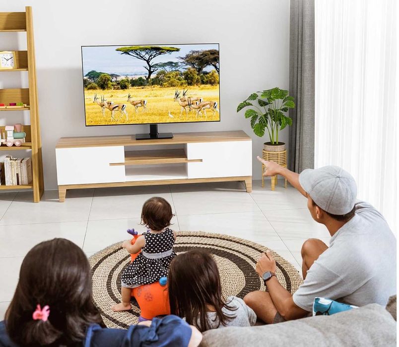 BONTEC ST07 stojak uchwyt obrotowy do TV 17-43" do 45kg podstawka