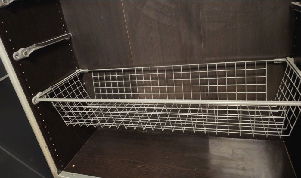 Kosze do szafy pax ikea metalowe 90cm kosz