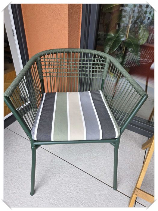 2x Krzesło ogrodowe tarasowe na balkon SEGERÖN IKEA 2 szt. +PODUSZKI