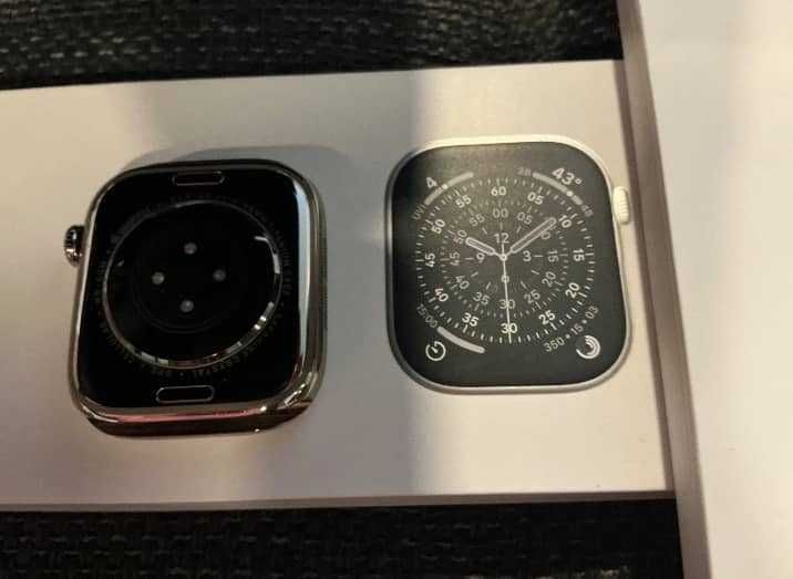 Apple Watch Series 11 de 46 mm em titânio natural, GPS e telemóvel, com garantia.