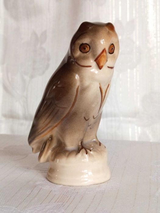 Chodzież figurka sowa porcelana