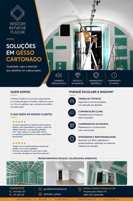 Construção a seco - Serviços de LSF e pladur