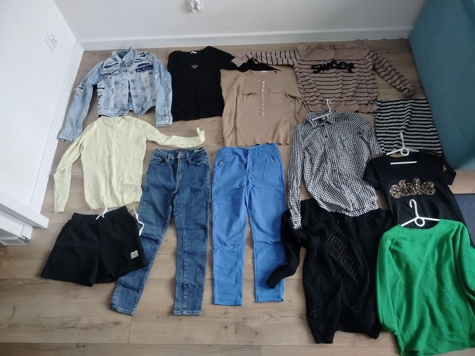 Ciuchy damskie rozmiar S, spodnie, katana, bluzki, spodenki