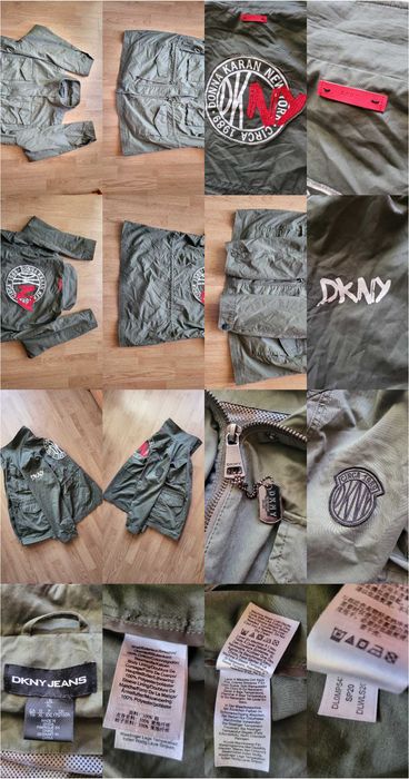 Kurtka DKNY Women's green military jacket