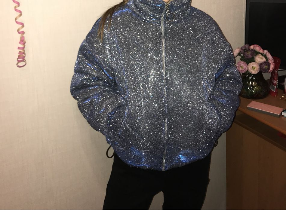 Куртка з блискітками для дівчинки Весна/ Осінь