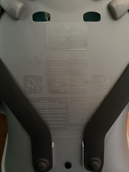 Cadeirinha de criança pra bicicleta BTwin