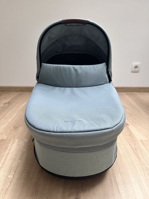 Gondola Cybex Balios Cot S Lux jak nowa sky blue