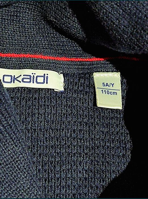 Sweter rozpinany OKAIDI roz..110 dla chłopca elegancki