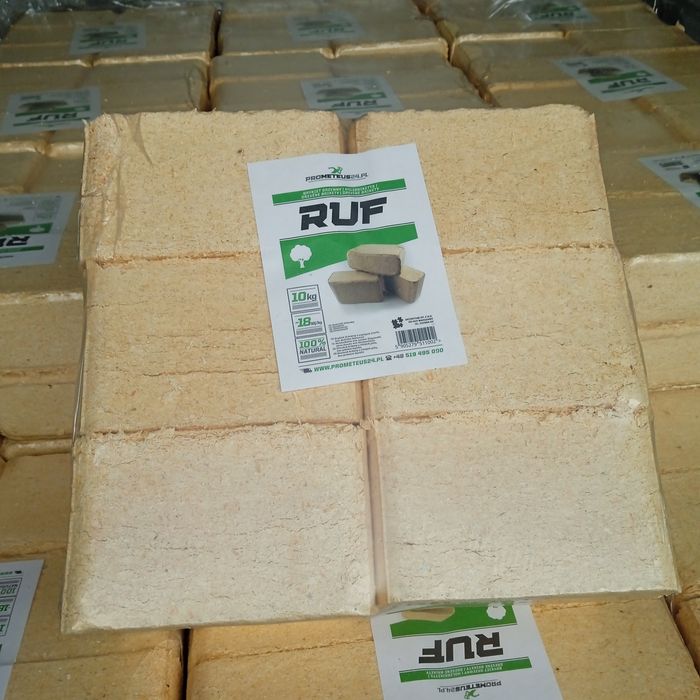 Dowóz gratis Brykiet kominkowy opałowy Ruf twardy czysty 960 kg