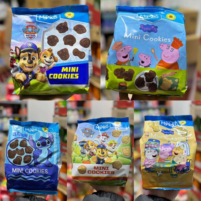 Печиво Maxies 100 г з супергероями ,какао або ваніль