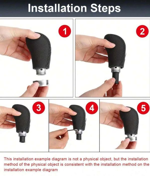 Cabeça de mudanças desportiva vermelha e preta