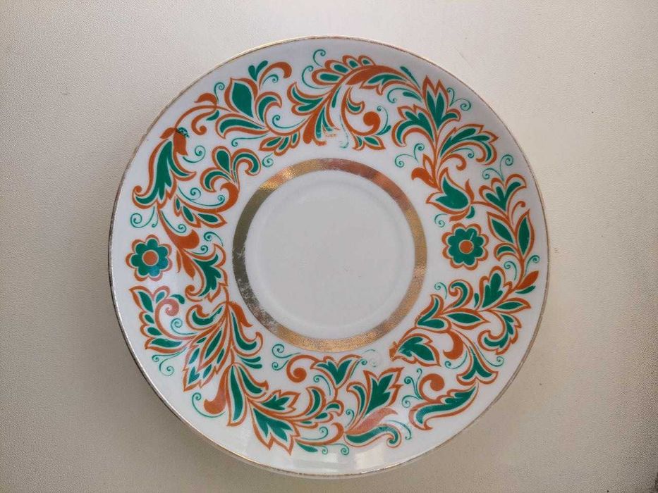 Блюдце ЛФЗ СССР Мифические львы