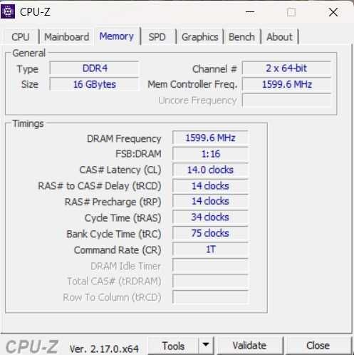 16GB 3200 MHz G.Skill DDR4 CL14