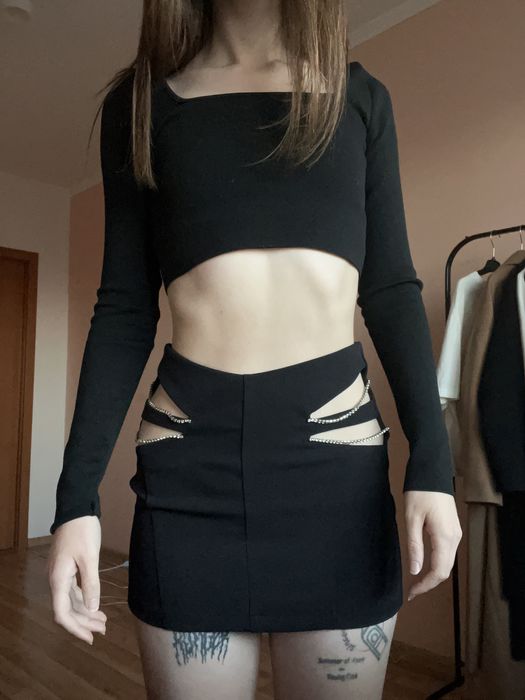 Юбка Bershka со стразами