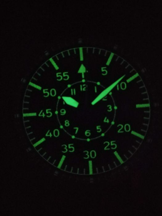 Pilot Lotnik Aviator Zegrek Automatyczny