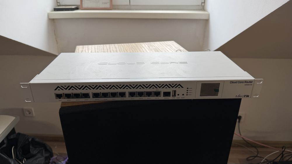 MikroTik CCR1016-12G — мощный маршрутизатор/сервер для сети
