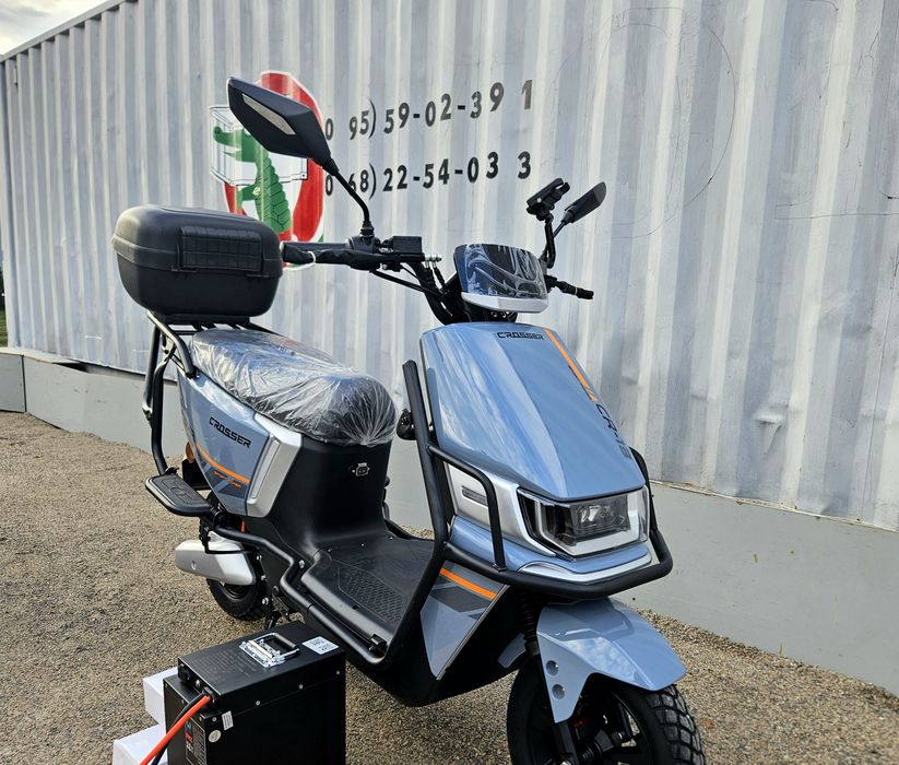 CROSSER CR13 LFP/grafen 2500ват -Электроскутер  ЛИТИЙЖЕЛЕЗОФОСФАТ Доставка!Гарантия!Сервис!Доставка по Украине!мощный электроскутер стокмото кросер 13