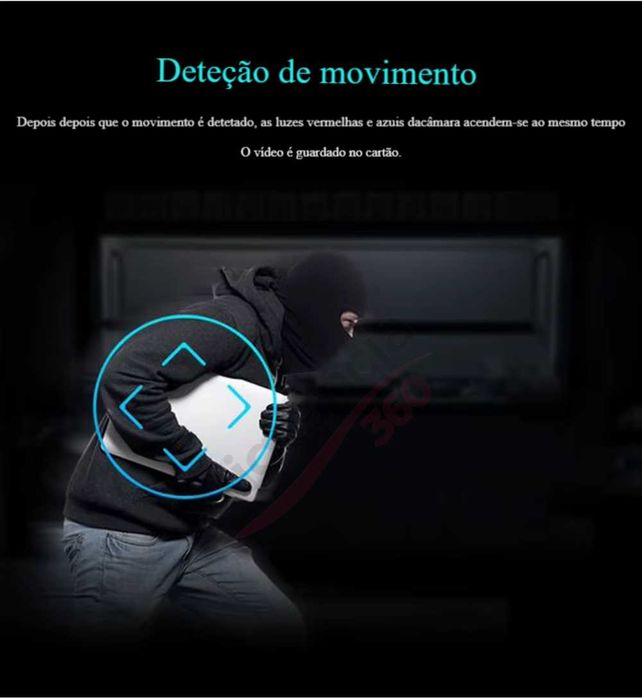 Micro Câmara WiFi FullHD Visão Noturna Áudio | App iOS/Android | NOVO
