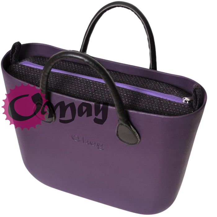 organizer do OBAG STANDARD plecionka fiolet czarny 2 kieszenie OMAY