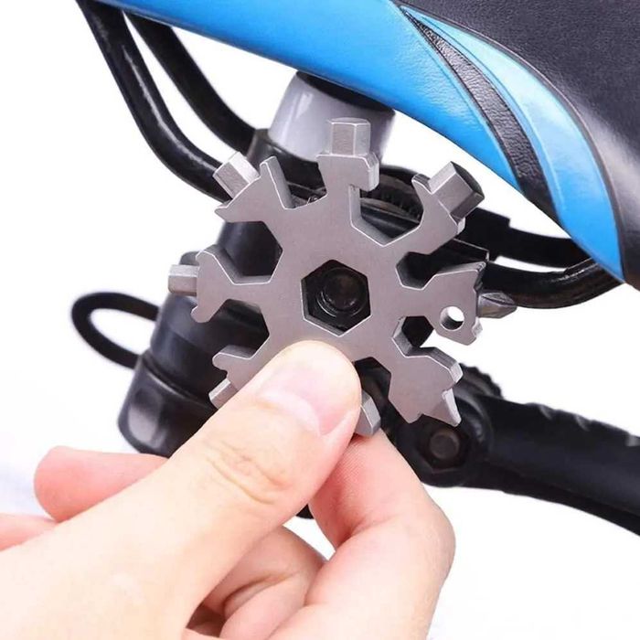 Multitool klucz wielofunkcyjny śnieżynka płatek śniegu 18w1