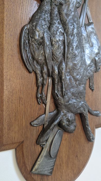 Антикварне мисливське панно Георга Боммера з гравіюванням