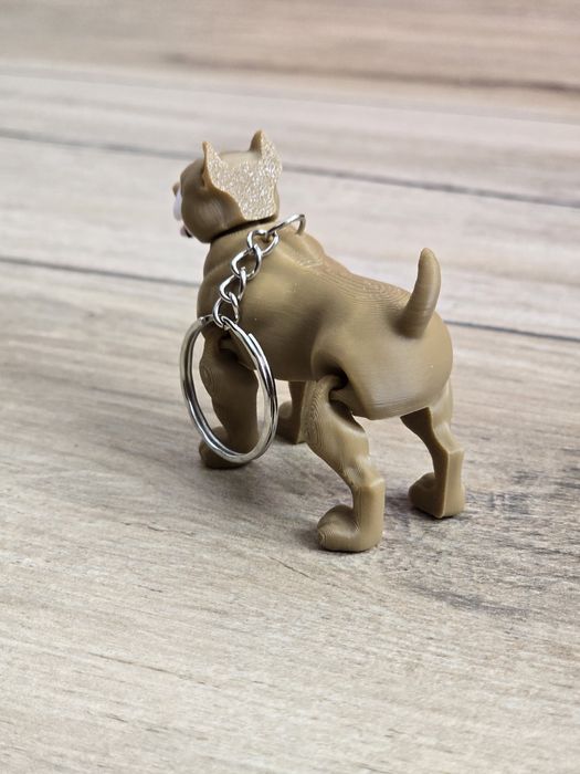 Breloczek Pitbull 3d - Brelok Druk3d fidget Keychain mixGadzet