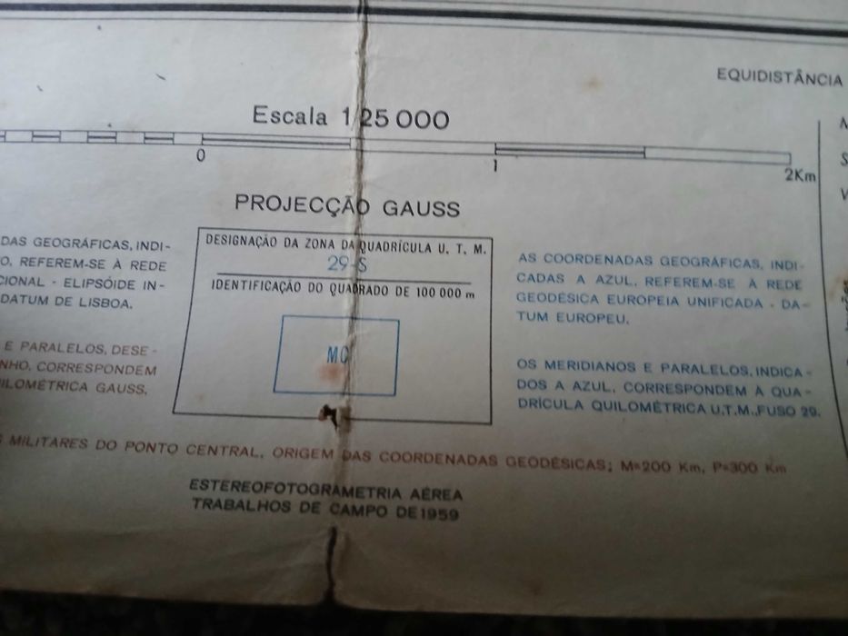 Cartas Militares de Portugal - escala 1: 25 000